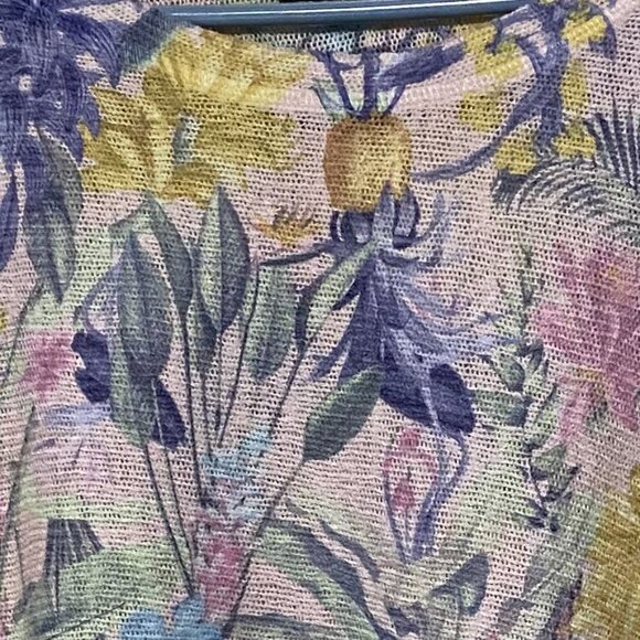 Nally & Millie USA, 3/4 length sleeve, multi, mellow colors tunic, size S - Picture 4 of 9